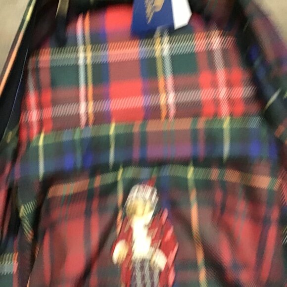NWT Polo Ralph Lauren 9AR149-Red/Blue/Green Nordic Polo Bear Plaid Backpack O/S - Picture 2 of 12